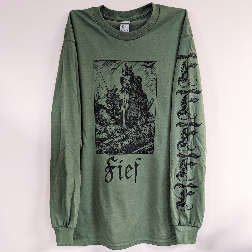 *RESTOCKED* FIEF  "III+IV" Long Sleeve Shirt [ARMY GREEN]