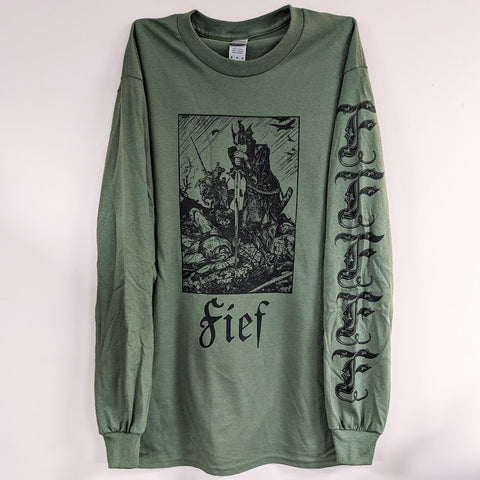 *RESTOCKED* FIEF  "III+IV" Long Sleeve Shirt [ARMY GREEN]