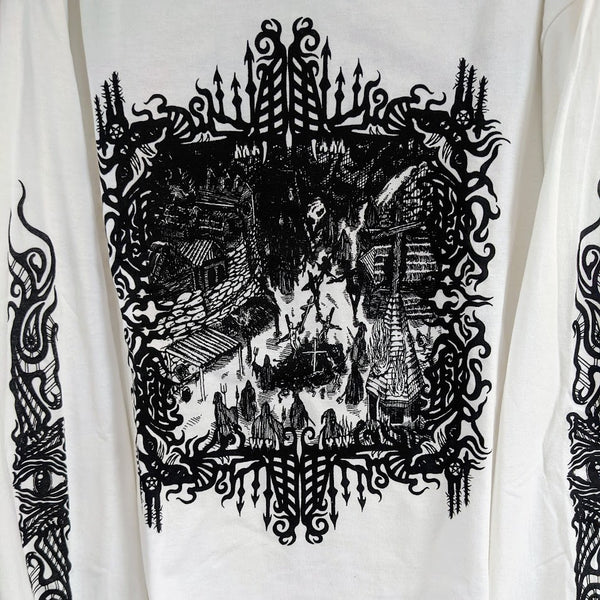 [SOLD OUT] ALGHOL "From the Caverns..." Long Sleeve Shirt [white]