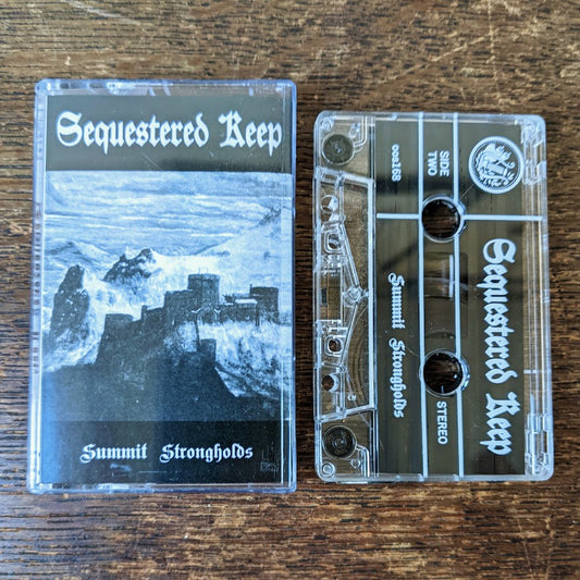 SEQUESTERED KEEP "Summit Strongholds" Cassette Tape, clear shell with white padprint, Norelco case and printed j-card