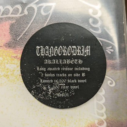 THANGORODRIM "Akallabeth" vinyl LP (color or black)