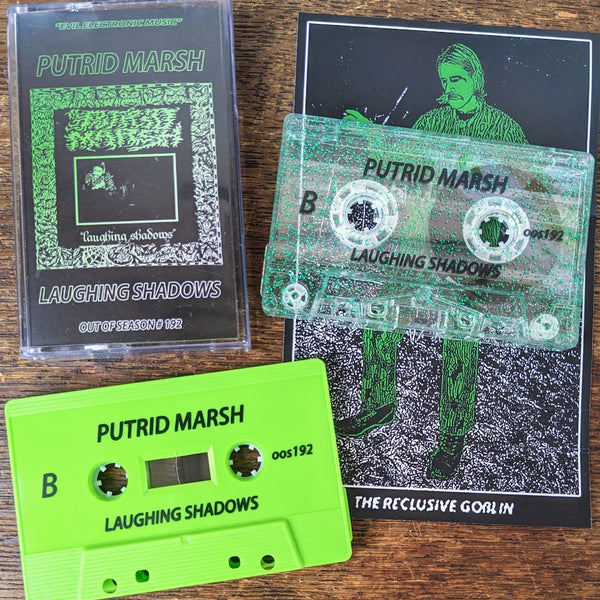 [SOLD OUT] PUTRID MARSH "Laughing Shadows" Cassette Tape (green glitter or (s)lime)