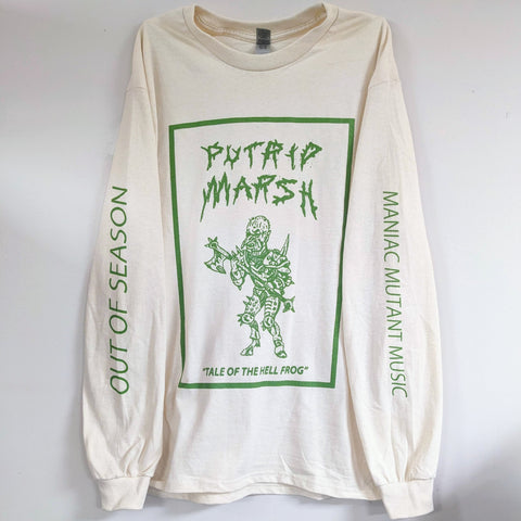 PUTRID MARSH "Hell Frog" Long Sleeve Shirt (Natural)