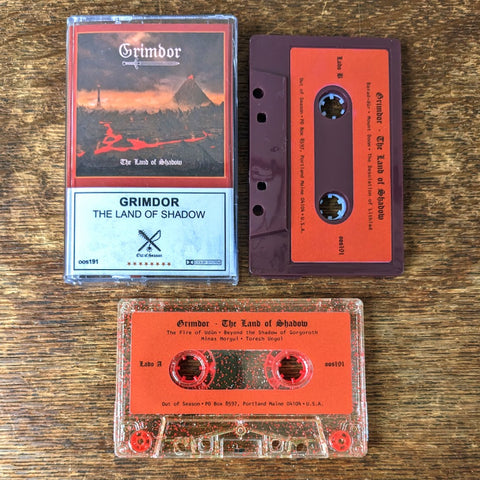 [SOLD OUT] GRIMDOR "The Land of Shadow" cassette tape [Lim.250]