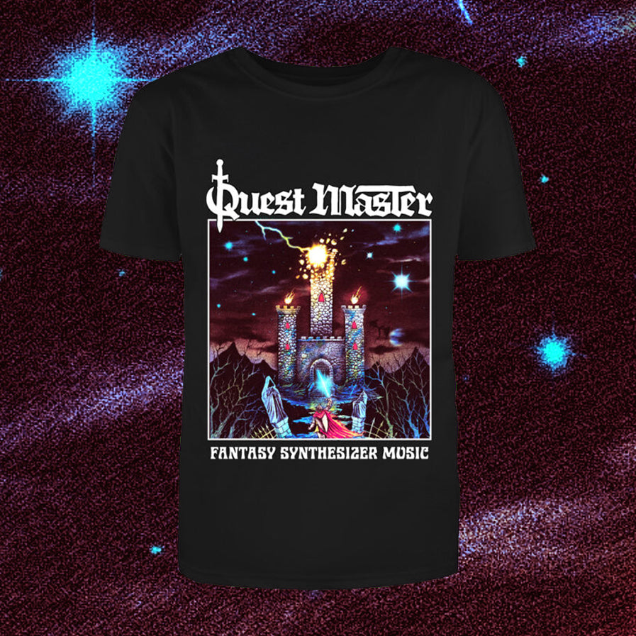 [SOLD OUT] QUEST MASTER "Fantasy Synthesizer Music" T-Shirt [BLACK]