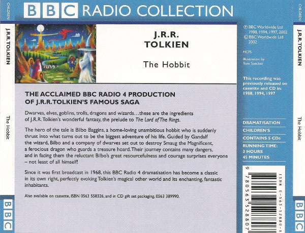 [SOLD OUT] JRR TOLKIEN "The Hobbit: 1968 BBC Radio Dramatisation" 5xCD set