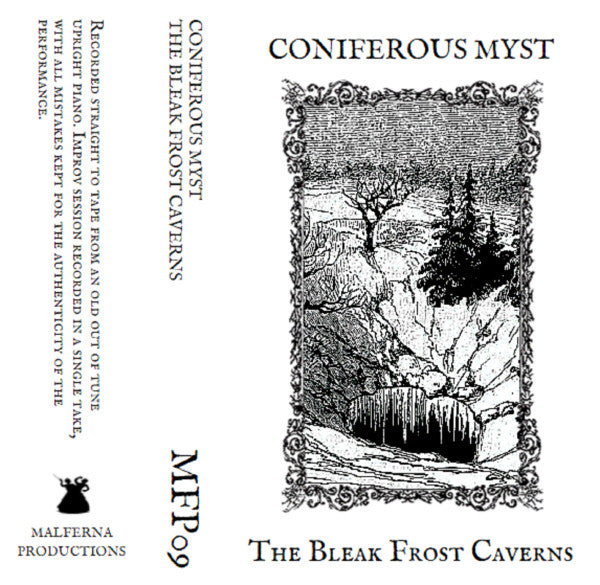 [SOLD OUT] CONIFEROUS MYST "The Bleak Frost Caverns" cassette tape