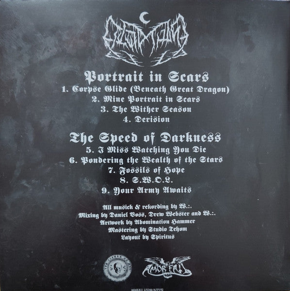 [SOLD OUT] LEVIATHAN "Portrait In Scars-The Speed Of Darkness" double LP vinyl (2xLP color, gatefold)