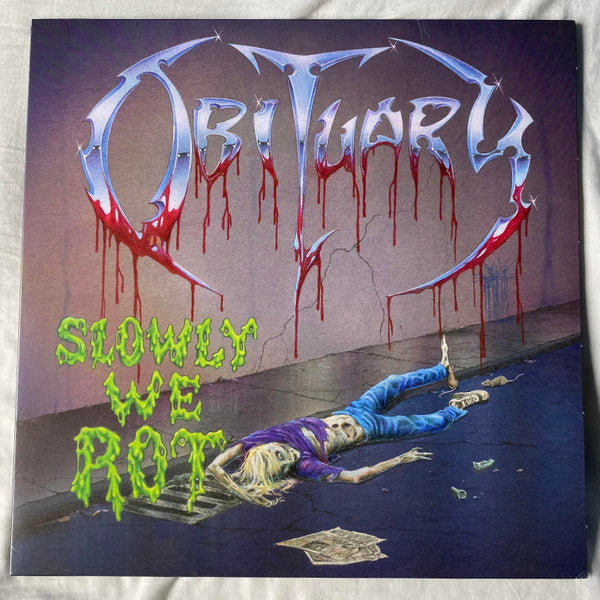 [SOLD OUT] OBITUARY "Slowly We Rot" vinyl LP (color)