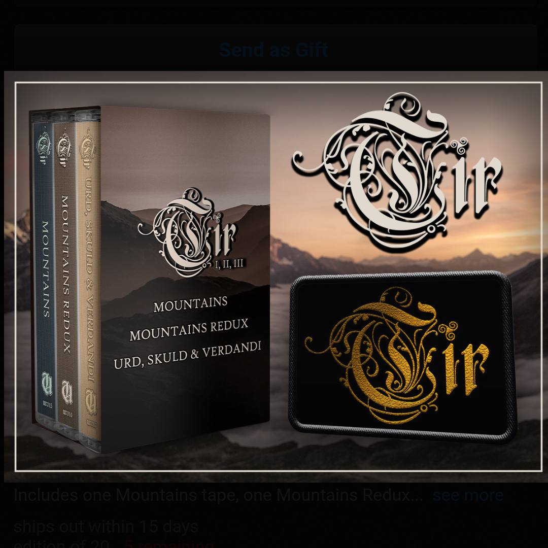 [SOLD OUT] TIR "3-Tape Collector's Edition Box Set" with Gold Patch (lim.20)