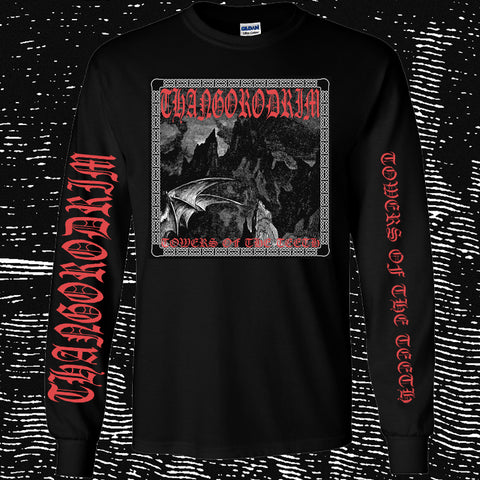 THANGORODRIM "Towers of the Teeth" Long Sleeve Shirt [BLACK]