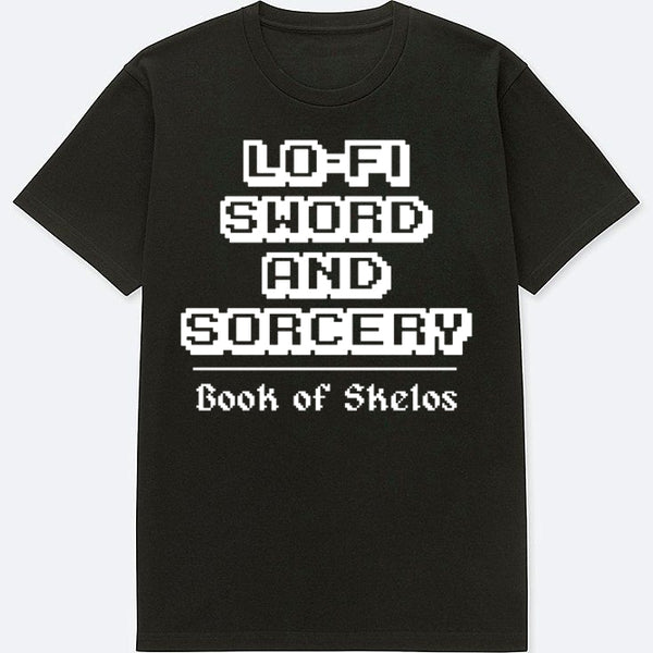 BOOK OF SKELOS "Lo-Fi Sword and Sorcery" T-Shirt [BLACK]