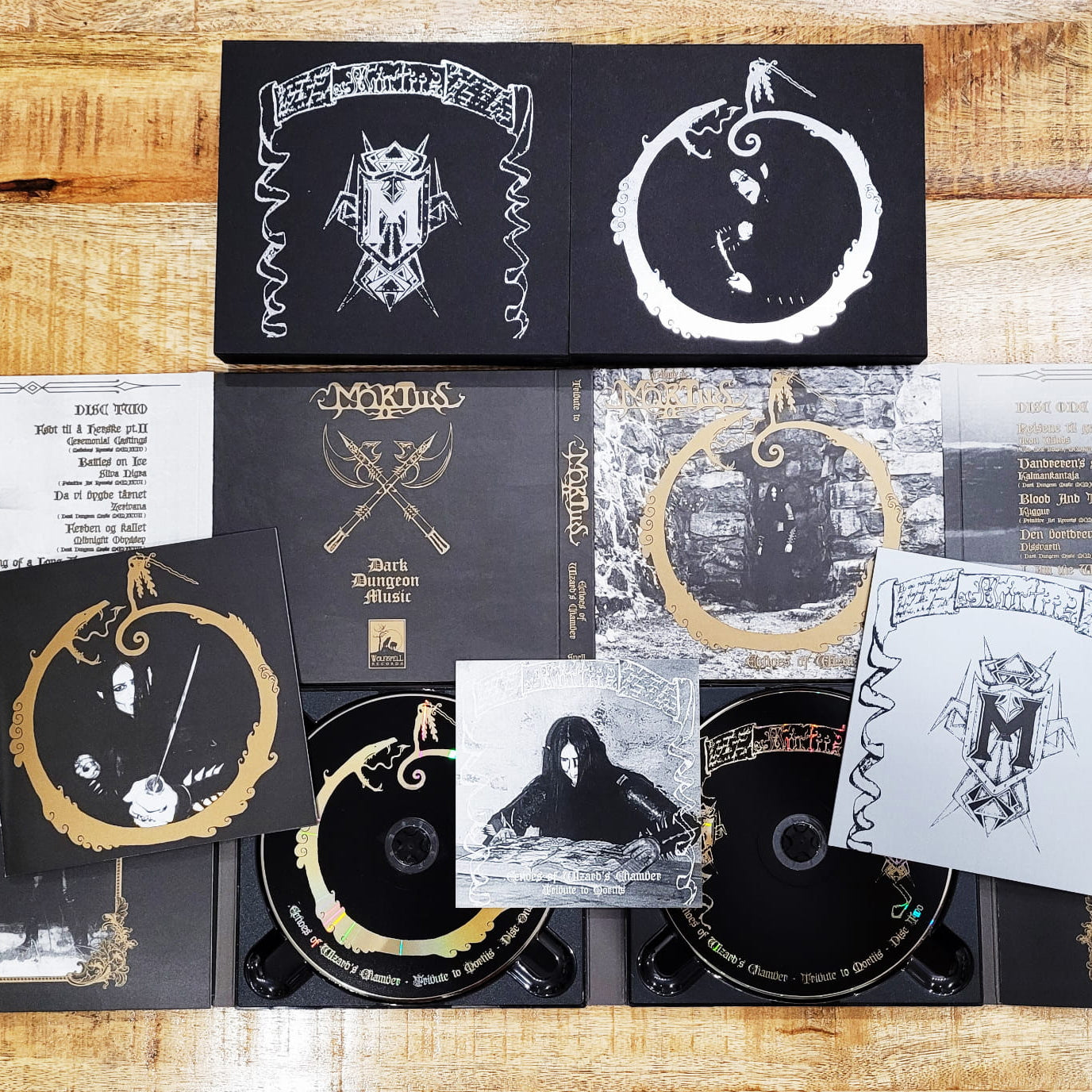 TRIBUTE TO MORTIIS "Echoes of Wizard's Chamber" Deluxe Double CD (2xCD digipak w/ foil slipcover)