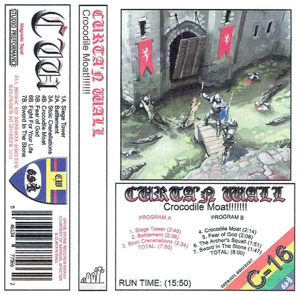 [SOLD OUT] CURTA'N WALL "Crocodile Moat" cassette tape [Old Nick]