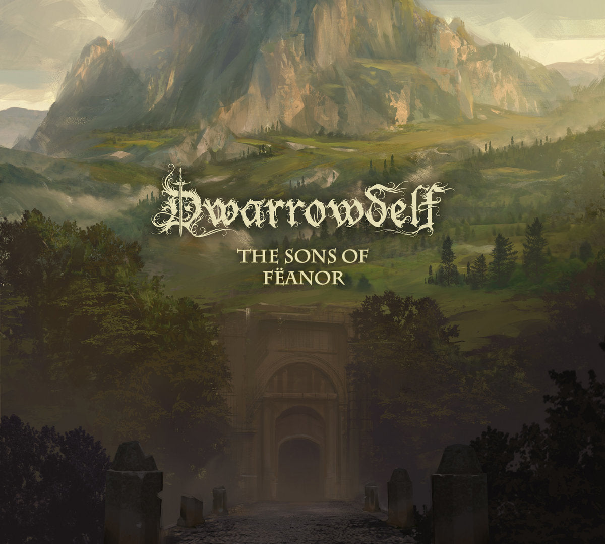 [SOLD OUT] DWARROWDELF "The Sons Of Fëanor+Of Darkened Halls" double LP vinyl (2xLP color, gatefold, lim.199)