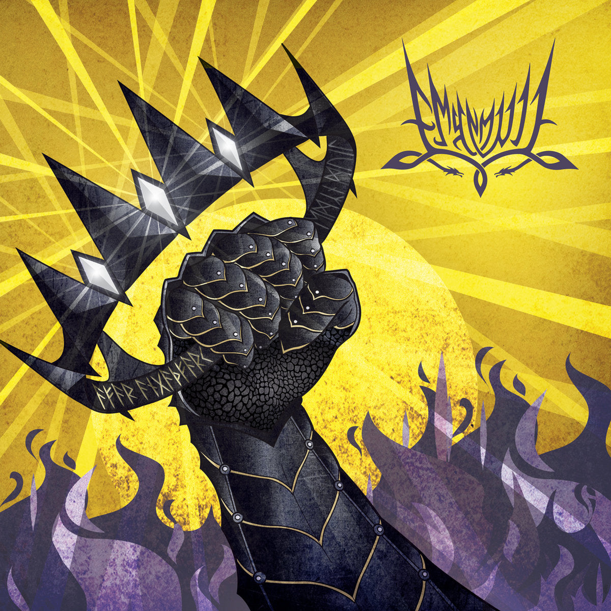 EMYN MUIL "Afar Angathfark" CD, cover art, a gauntlet holding a crown