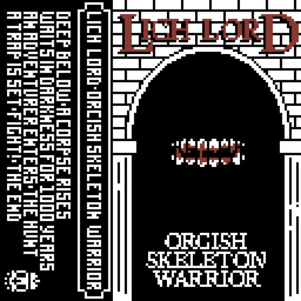 [SOLD OUT] LICH LORD "Orchish Skeleton Warrior" cassette tape