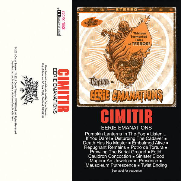[SOLD OUT] CIMITIR "Eerie Emanations" Cassette Tape