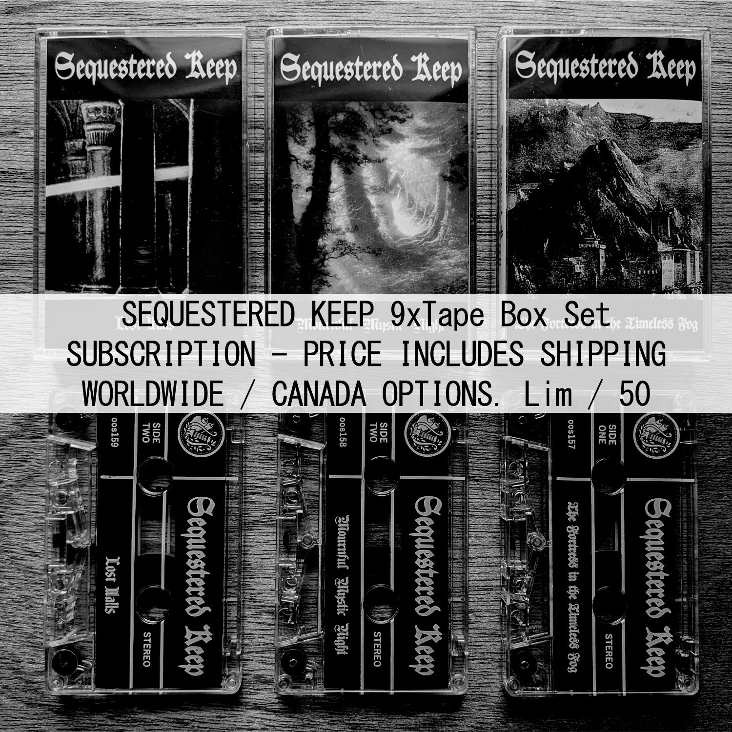 [SOLD OUT] SEQUESTERED KEEP "Era 1" Deluxe 9xTape Box Set (Subscription, Lim. 50)