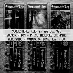 [SOLD OUT] SEQUESTERED KEEP "Era 1" Deluxe 9xTape Box Set (Subscription, Lim. 50)