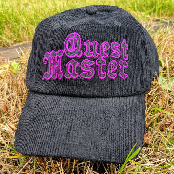 QUEST MASTER "Fantasy Synthesizer Music" Embroidered Corduroy Dad Hat (3 color options)