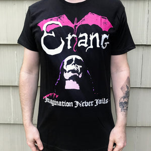 [SOLD OUT] ERANG "Imagination Never Fails (Pink Skull)" T-Shirt [BLACK]
