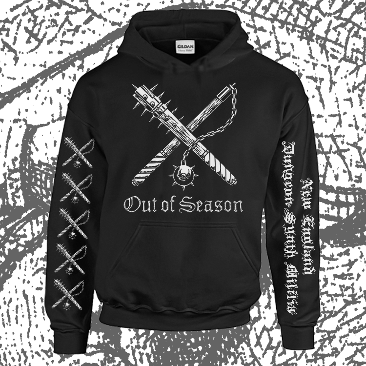 *RESTOCKED* OUT OF SEASON "NEDSM" 4-Sided Pullover Hoodie [Black / White]