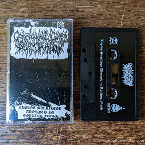 [SOLD OUT] CEREMONIAL CRYPT DESECRATION "Lupine Sacrilege Adorned In Rotting Flesh" Cassette Tape (Lim. 100)