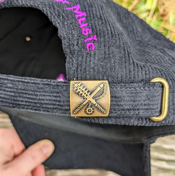 QUEST MASTER "Fantasy Synthesizer Music" Embroidered Corduroy Dad Hat (3 color options)