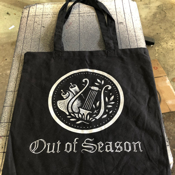 [SOLD OUT] OUT OF SEASON Black w/ Silver Logo Tote Bag