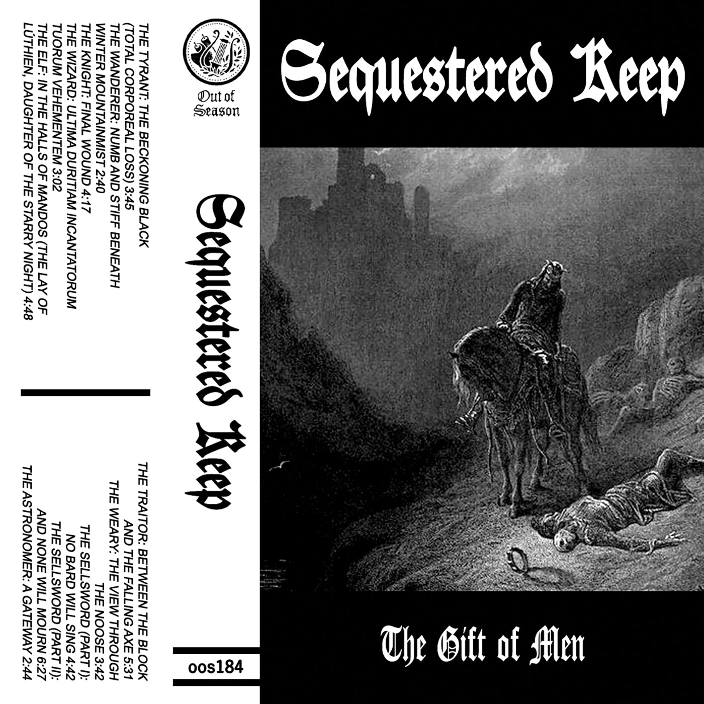 [SOLD OUT] SEQUESTERED KEEP "The Gift of Men" Cassette Tape (lim.50)